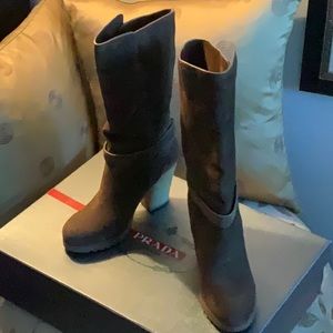 Woman’s Prada suede boots